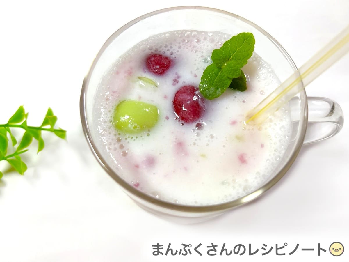 カルピスとアイスの実パチパチドリンク